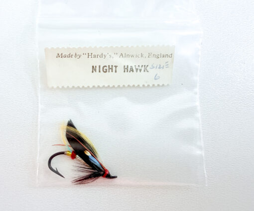 Hardy of Alnwick Night Hawk Fully Dressed Salmon Fly 6 (Unused, Original Hardy Tag, c.1960s)