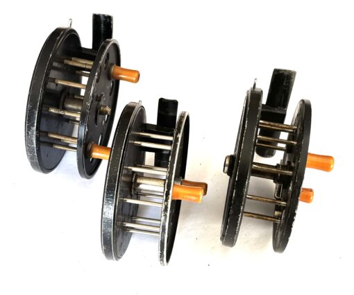 Alternative view of Collection of Three WR Products Speedia Wide Drum 4" Centrepin Reels (c.1960s)