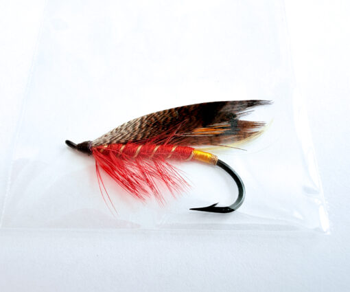 Alternative view of Hardy of Alnwick Fiery Brown Fully Dressed Salmon Fly 1 (Unused, c.1960s)
