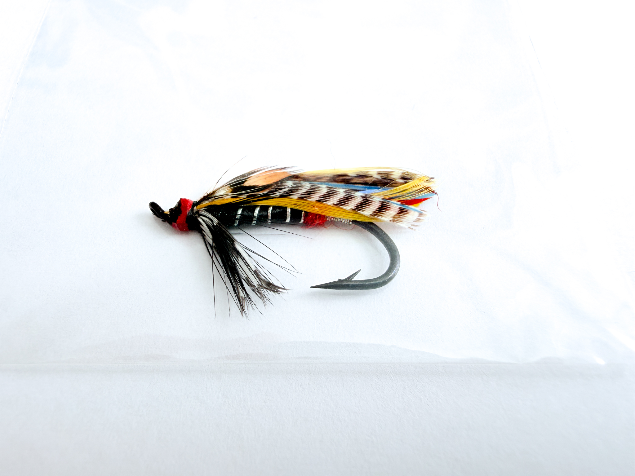 Hardy of Alnwick Black Doctor Fully Dressed Salmon Fly 6 (Unused, c.1960s) - Image 2
