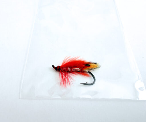Alternative view of Hardy of Alnwick Red Sandy Fully Dressed Salmon Fly 6 (Unused, c.1960s)