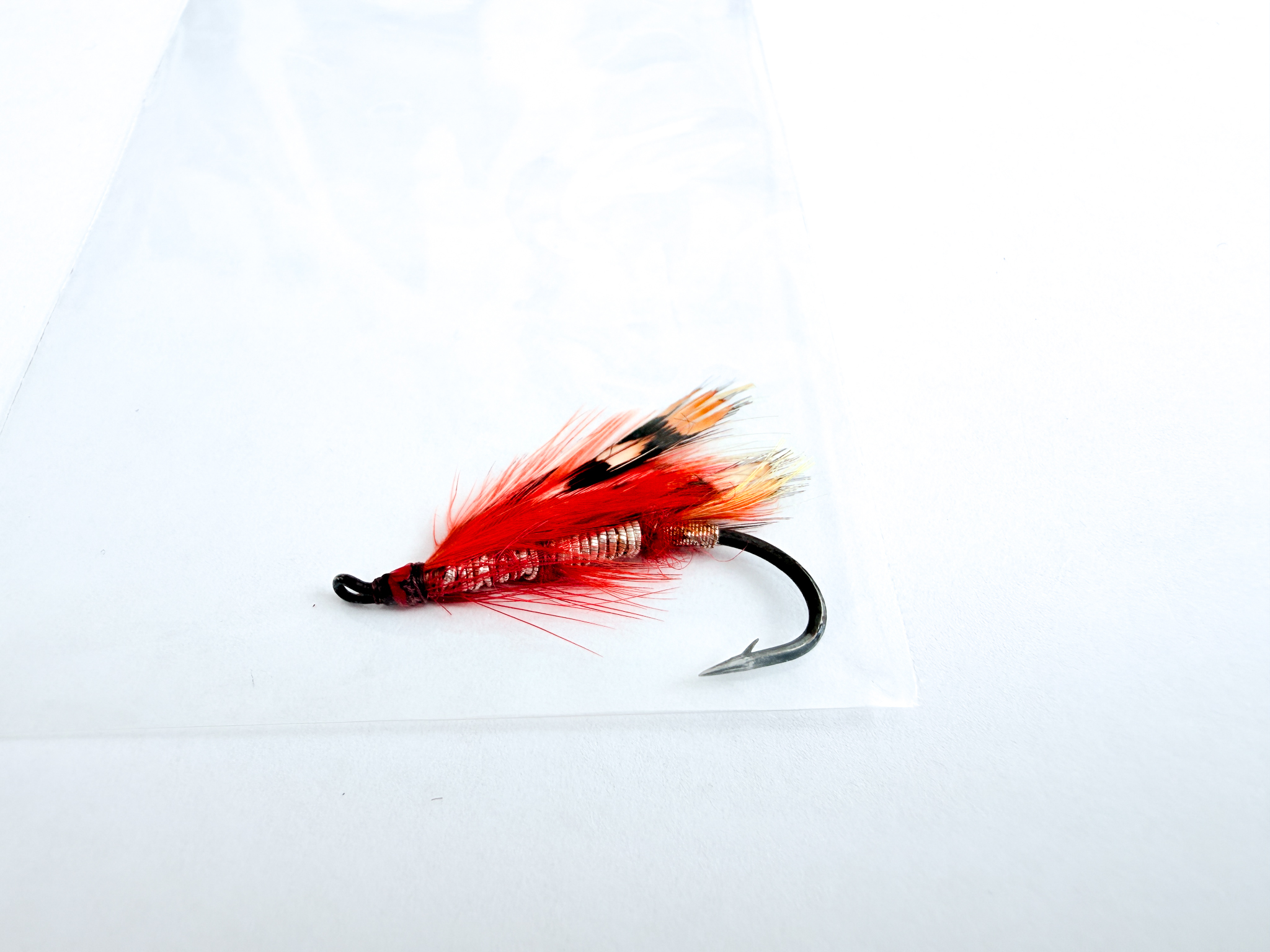 Hardy of Alnwick Red Sandy Fully Dressed Salmon Fly 4 (Unused, c.1960s) - Image 2