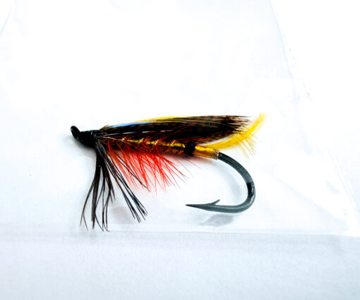 Alternative view of Hardy of Alnwick Dunkeld Fully Dressed Salmon Fly 4 (Unused, c.1960s)