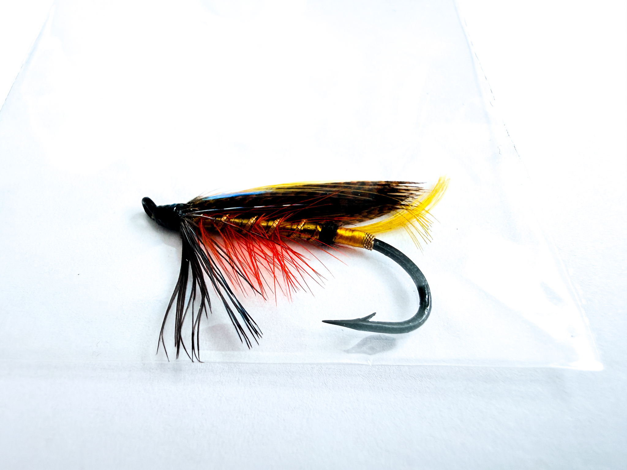 Hardy of Alnwick Dunkeld Fully Dressed Salmon Fly 4 (Unused, c.1960s) - Image 2