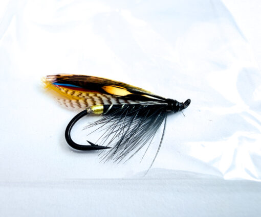 Hardy of Alnwick Black Dose Fully Dressed Salmon Fly 6 (Unused, c.1960s)