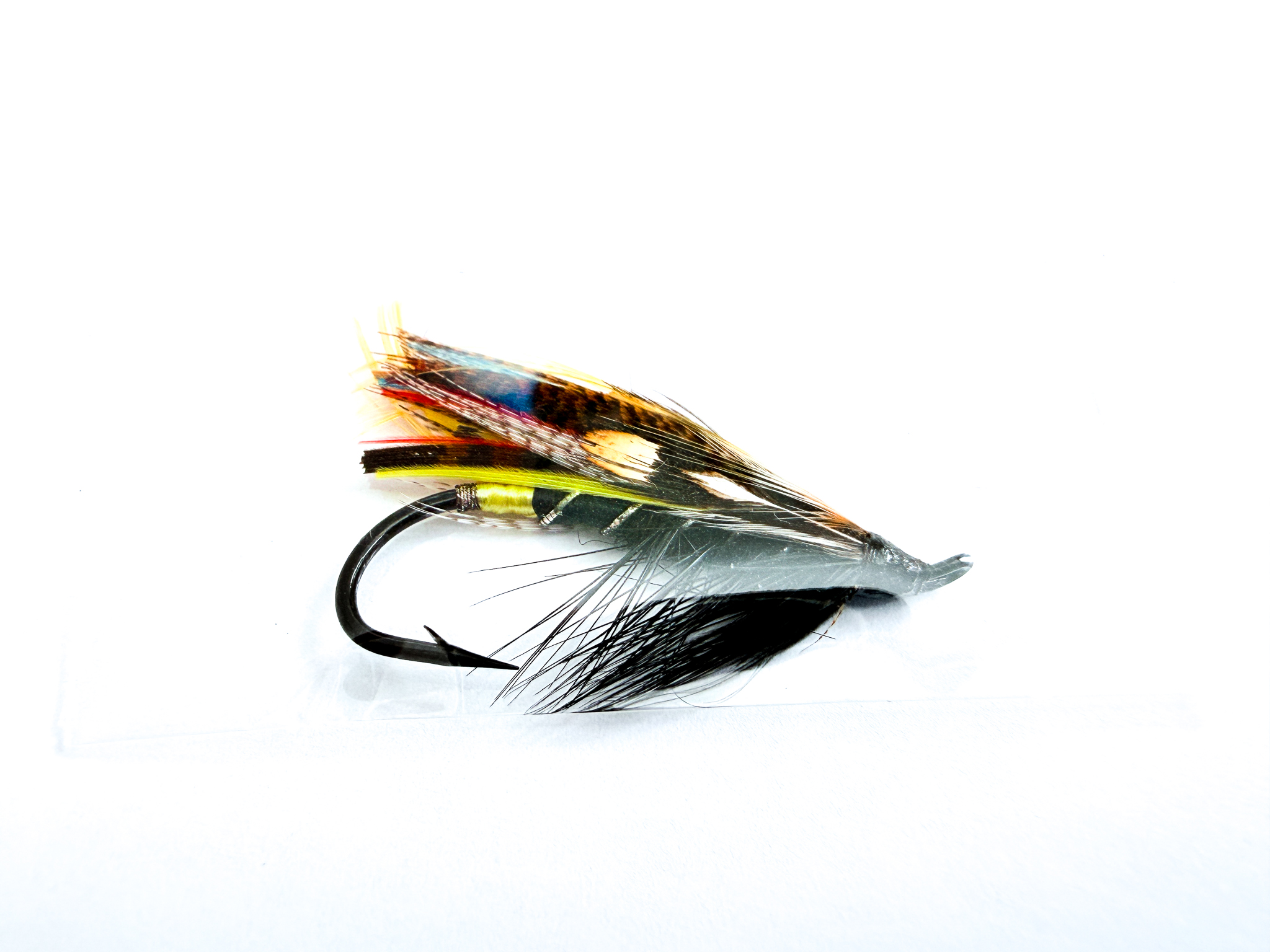 Hardy of Alnwick Black Dose Fully Dressed Salmon Fly 2 (Unused, c.1960s)