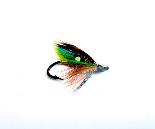Hardy of Alnwick Golden Olive Fully Dressed Salmon Fly 8 (Unused, c.1960s)