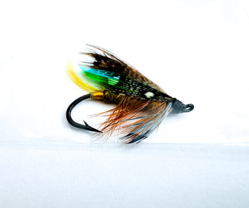 Hardy of Alnwick Golden Olive Fully Dressed Salmon Fly 6 (Unused, c.1960s)