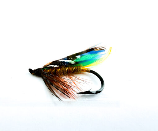 Alternative view of Hardy of Alnwick Golden Olive Fully Dressed Salmon Fly 4 (Unused, c.1960s)