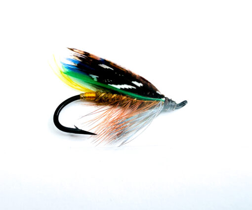 Hardy of Alnwick Golden Olive Fully Dressed Salmon Fly 4 (Unused, c.1960s)