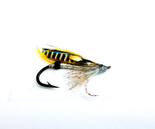 Hardy of Alnwick Silver Grey Fully Dressed Salmon Fly 6 (Unused, c.1960s)