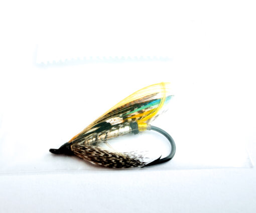 Alternative view of Hardy of Alnwick Silver Grey Fully Dressed Salmon Fly 4 (Unused, Original Hardy Tag, c.1960s)